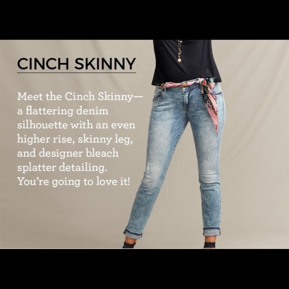Cabi cinch skinny jeans